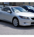 honda accord 2009 silver coupe gasoline 6 cylinders front wheel drive 5 speed automatic 77002