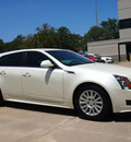 cadillac cts 2010 white wagon 3 0l luxury gasoline 6 cylinders rear wheel drive automatic 75080