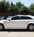 cadillac cts 2010 white wagon 3 0l luxury gasoline 6 cylinders rear wheel drive automatic 75080