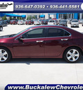 acura tsx 2010 dk  red sedan gasoline 4 cylinders front wheel drive automatic 77304