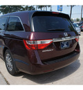 honda odyssey 2012 dk  red van ex l w dvd gasoline 6 cylinders front wheel drive automatic 77339