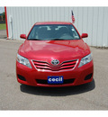 toyota camry 2011 red sedan le gasoline 4 cylinders front wheel drive autostick 77632