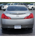 infiniti g37 2009 gray coupe gasoline 6 cylinders rear wheel drive shiftable automatic 77074