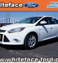 ford focus 2012 white sedan sel flex fuel 4 cylinders front wheel drive automatic 79045