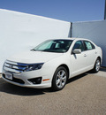 ford fusion 2012 white sedan se gasoline 4 cylinders front wheel drive automatic 75235