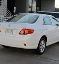 toyota corolla 2010 white sedan le gasoline 4 cylinders front wheel drive automatic with overdrive 77074