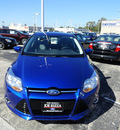 ford focus 2012 blue hatchback se flex fuel 4 cylinders front wheel drive automatic with overdrive 60546