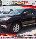 toyota highlander 2012 dk  red suv 6 cylinders automatic 76011