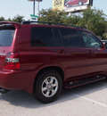 toyota highlander 2007 red suv gasoline 6 cylinders front wheel drive automatic with overdrive 76011