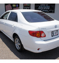 toyota corolla 2009 white sedan le gasoline 4 cylinders front wheel drive automatic 78552