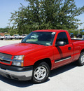 chevrolet silverado 1500 2004 red pickup truck ls gasoline 8 cylinders rear wheel drive automatic 76210