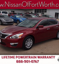 nissan altima 2013 red sedan 2 5 s gasoline 4 cylinders front wheel drive automatic 76116