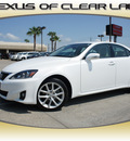 lexus is 250 2011 white sedan gasoline 6 cylinders all whee drive automatic 77546