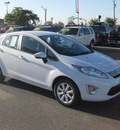 ford fiesta 2011 white sedan sel gasoline 4 cylinders front wheel drive automatic 79925