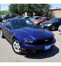 ford mustang 2012 dk  blue coupe v6 gasoline 6 cylinders rear wheel drive automatic 78539