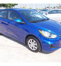 hyundai accent 2013 dk  blue hatchback gs gasoline 4 cylinders front wheel drive automatic 77074