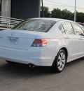 honda accord 2009 white sedan ex l 4 cylinders automatic with overdrive 77074