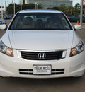 honda accord 2009 white sedan ex l 4 cylinders automatic with overdrive 77074