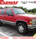 chevrolet tahoe 1999 red silver suv lt gasoline v8 4 wheel drive automatic with overdrive 45840