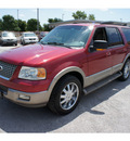 ford expedition 2004 red suv eddie bauer gasoline 8 cylinders rear wheel drive automatic 78224