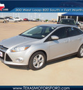 ford focus 2012 silver sedan se flex fuel 4 cylinders front wheel drive automatic 76108