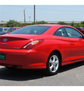 toyota camry solara 2004 red coupe se v6 gasoline 6 cylinders front wheel drive automatic 77088