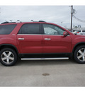 gmc acadia 2012 red suv slt 2 gasoline 6 cylinders front wheel drive automatic 77521