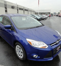 ford focus 2012 blue sedan se flex fuel 4 cylinders front wheel drive automatic with overdrive 60546