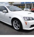 pontiac g8 2009 white sedan gasoline 6 cylinders rear wheel drive automatic with overdrive 77581