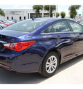 hyundai sonata 2013 dk  blue sedan gls gasoline 4 cylinders front wheel drive autostick 77065