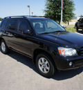 toyota highlander 2007 black suv 6 cylinders automatic with overdrive 76087