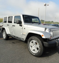 jeep wrangler unlimited 2012 silver suv sahara gasoline 6 cylinders 4 wheel drive automatic 60915