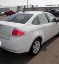 ford focus 2011 white sedan sel gasoline 4 cylinders front wheel drive automatic with overdrive 55321