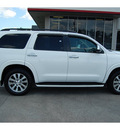 toyota sequoia 2008 white suv limited gasoline 8 cylinders 2 wheel drive automatic with overdrive 77706