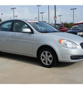hyundai accent 2010 silver sedan gls gasoline 4 cylinders front wheel drive automatic 77471
