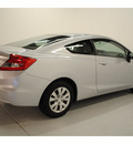 honda civic 2012 silver coupe lx gasoline 4 cylinders front wheel drive automatic 77025