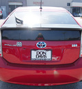 toyota prius 2012 red hatchback three hybrid 4 cylinders front wheel drive automatic 76011