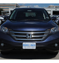 honda cr v 2012 blue suv ex gasoline 4 cylinders front wheel drive automatic 77025