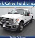 ford f 250 super duty 2011 white lariat biodiesel 8 cylinders 4 wheel drive shiftable automatic 75235