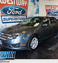 ford fusion 2011 blue sedan se gasoline 4 cylinders front wheel drive automatic 75062