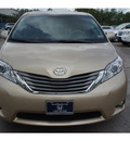 toyota sienna 2011 tan van limited 7 passenger gasoline 6 cylinders front wheel drive automatic 77339