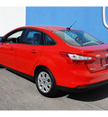 ford focus 2012 red sedan se flex fuel 4 cylinders front wheel drive automatic 78505