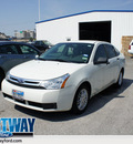 ford focus 2010 white sedan se gasoline 4 cylinders front wheel drive automatic 75062