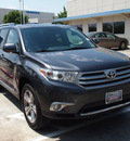 toyota highlander 2011 gray suv limited gasoline 6 cylinders front wheel drive automatic 75034