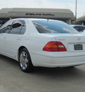 lexus ls 430 2003 white sedan gasoline 8 cylinders rear wheel drive automatic with overdrive 77074