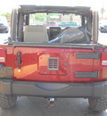 jeep wrangler 2007 red suv sahara gasoline 6 cylinders 4 wheel drive standard 79925