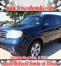 honda pilot 2012 blue suv ex l w navi gasoline 6 cylinders front wheel drive automatic 75034