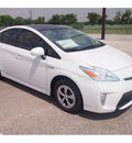 toyota prius 2012 white hatchback three hybrid 4 cylinders front wheel drive automatic 77074