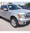 ford f 150 2012 silver lariat flex fuel 8 cylinders 2 wheel drive automatic 77074