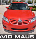 toyota camry 2011 red sedan le gasoline 4 cylinders front wheel drive automatic 32771
